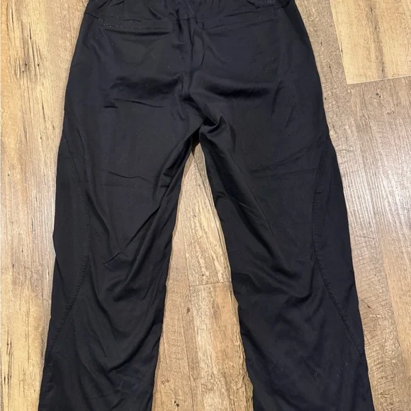 The North Face Cropped Pants Womens XS Black Sweat Drawstring Pockets - Picture 3 of 5